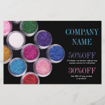 カラフルな化粧品のメイクアップアーティスト 美容師