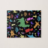 カラフルな南アメリカ ジグソーパズル (横)