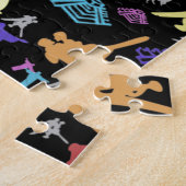 カラフルな南アメリカ ジグソーパズル (側面)