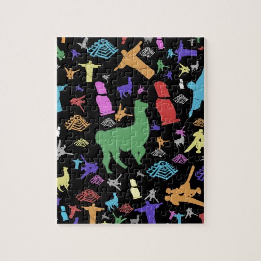 カラフルな南アメリカ ジグソーパズル (縦)