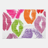 カラフルな口紅は唇色に接吻します キッチンタオル (横)