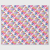 カラフルな口紅は唇色に接吻します ラッピングペーパー (フラット)