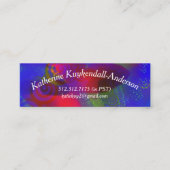 カラフルな名刺 スキニー名刺 (正面)