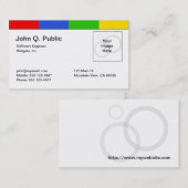 カラフルな名刺 名刺 (正面/裏面)