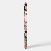 カラフルな和風花柄モノグラム Case-Mate iPhoneケース (裏面 / 左)