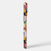 カラフルな和風花柄モノグラム Case-Mate iPhoneケース (裏面 / 右)