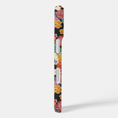 カラフルな和風花柄モノグラム Case-Mate iPhoneケース (裏面 / 右)