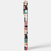 カラフルな和風花柄モノグラム Case-Mate iPhoneケース (裏面 / 左)