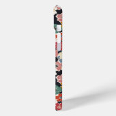 カラフルな和風花柄モノグラム Case-Mate iPhoneケース (裏面 / 左)