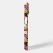 カラフルな和風花柄モノグラム Case-Mate iPhoneケース (裏面 / 右)
