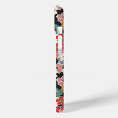 カラフルな和風花柄モノグラム Case-Mate iPhoneケース (裏面 / 左)
