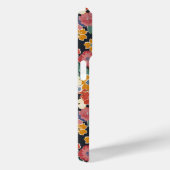 カラフルな和風花柄モノグラム Case-Mate iPhoneケース (裏面 / 右)