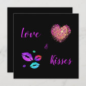 カラフルな唇に愛とキス シーズンカード (正面/裏面)