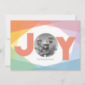 カラフルな喜びのクリスマスカード シーズンカード (正面)