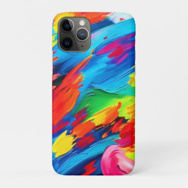 カラフルな喜びの爆発 絵画 iPhone 11 PROケース