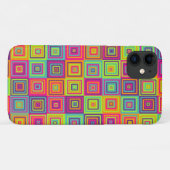 カラフルな四角形の模様 Case-Mate iPhoneケース (裏面(横))