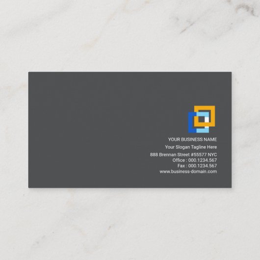 カラフルな土地のシーエアー貨物はワールド・ワイド・ウェブを囲みます 名刺 (裏面)