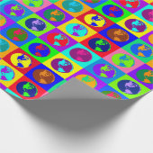 カラフルな地球 ラッピングペーパー (角)