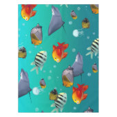 カラフルな塩水の創造物 テーブルクロス (正面)