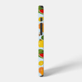 カラフルな夏のフルーツ柄 iPhoneケース (左側面)