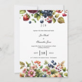 カラフルな夏の庭 招待状 (正面)