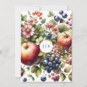 カラフルな夏の庭 招待状 (裏面)