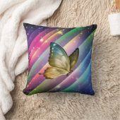 カラフルな夏の蝶 クッション (ブランケット)