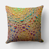 カラフルな多彩の石鹸の泡の芸術 クッション (裏面)