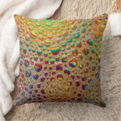 カラフルな多彩の石鹸の泡の芸術 クッション (ブランケット)