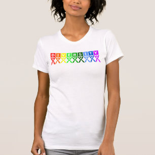 カラフルな多様性の記号 Tシャツ