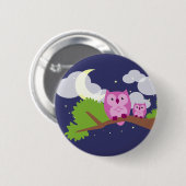 カラフルな夜型の人 缶バッジ (正面&裏面)