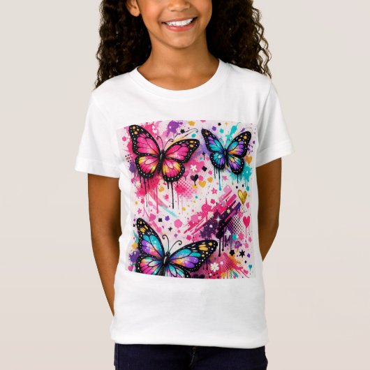 カラフルな夢のデザイン Tシャツ (正面)