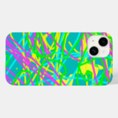 カラフルな夢の落書きパターン 芸術的な表現 Case-Mate iPhoneケース (裏面 (横))