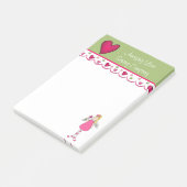 カラフルな天使およびハートのメモ帳 ポストイット (アングル)