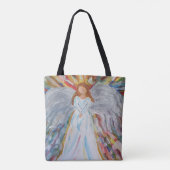 カラフルな天使のトートバック トートバッグ (裏面)