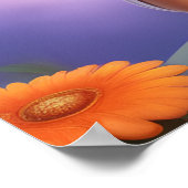 カラフルな天使の少女と子犬の子供用壁ポスター ポスター (角)