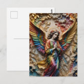 カラフルな天使 ポストカード (正面/裏面)