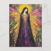 カラフルな天使 ポストカード (正面)