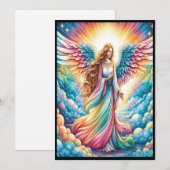 カラフルな天使 招待状 (正面/裏面)