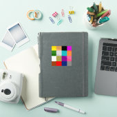 カラフルな太字の色ブロックデザイン シール (iPadカバー)