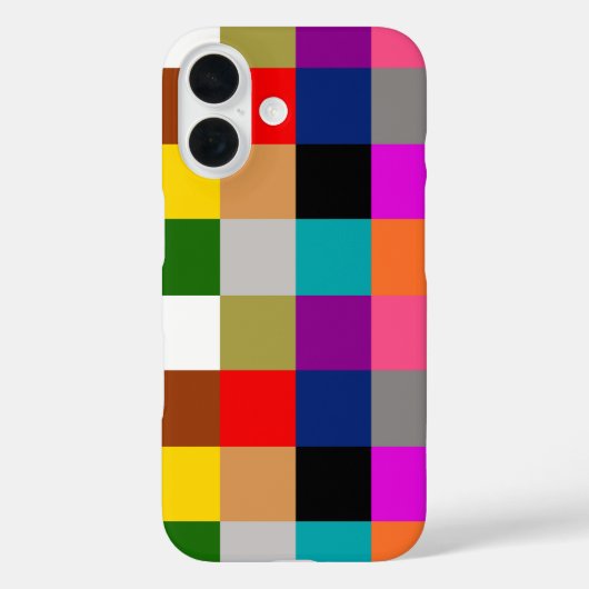 カラフルな太字の色ブロックデザイン Case-Mate iPhoneケース (裏面)