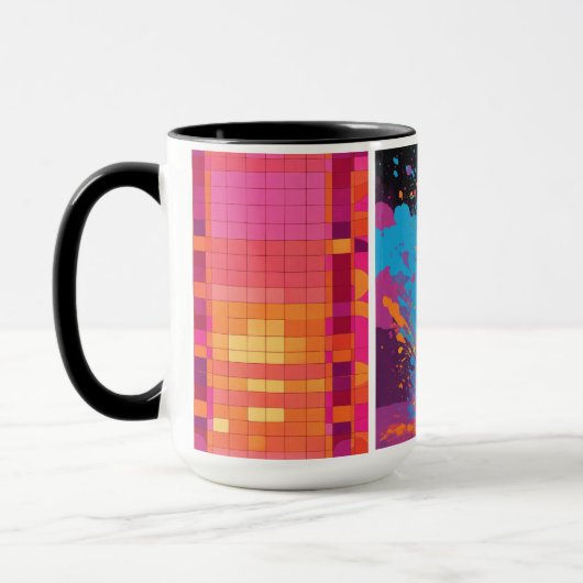 カラフルな女の子コーヒーマグ マグカップ (左)