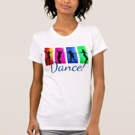 カラフルな女性の踊ること Tシャツ