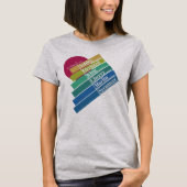 カラフルな女性用カレッジ パークTシャツ Tシャツ (正面)