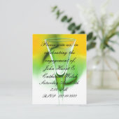 カラフルな婚約パーティー招待状 招待状 (スタンド正面)