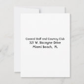 カラフルな婚約パーティー招待状 招待状 (裏面)