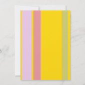 カラフルな子供の誕生日招待状カード 招待状 (裏面)