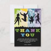 カラフルな子供の誕生日 サンキューカード (正面)