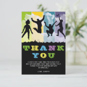 カラフルな子供の誕生日 サンキューカード (スタンド正面)