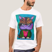 カラフルな子猫 Tシャツ (正面)
